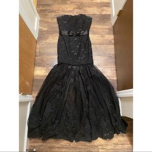 ALYCE Paris, black, lace long dress, size 6